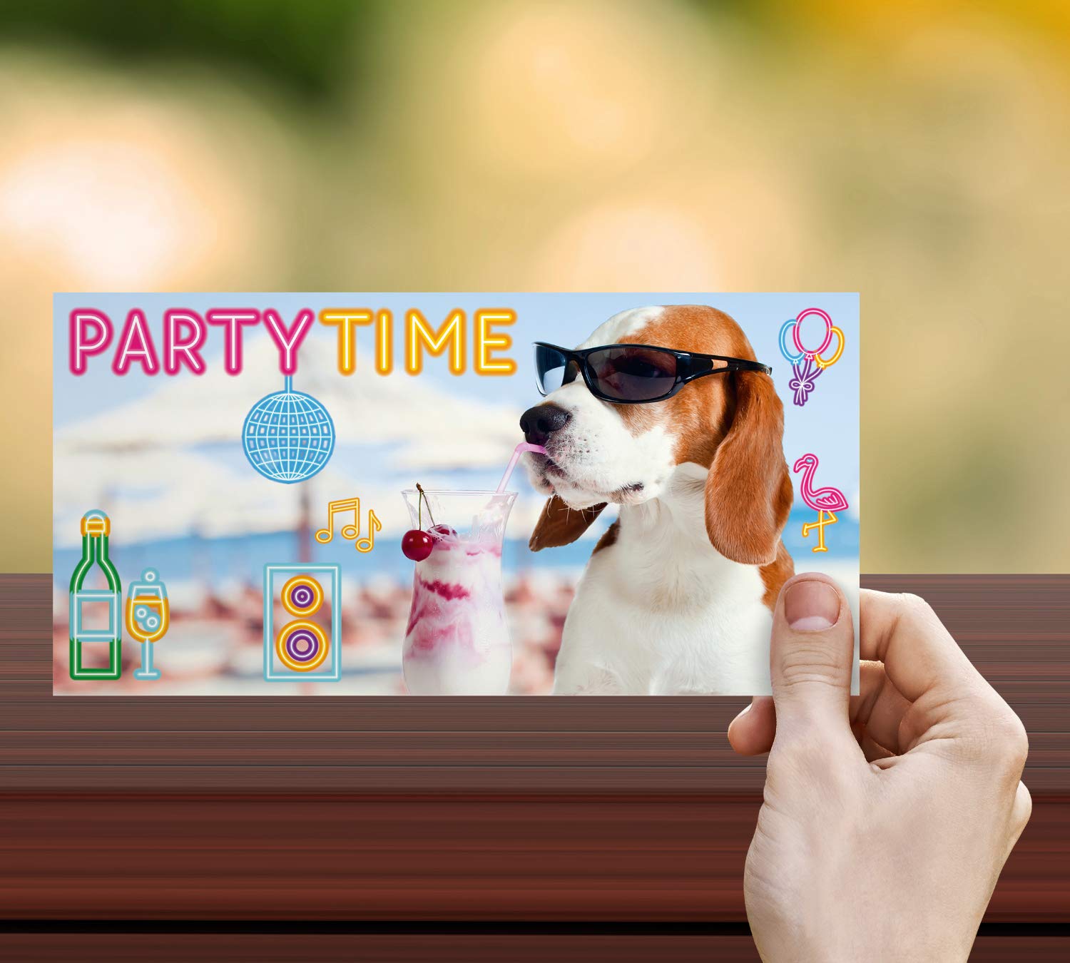 BREITENWERK 72er SPAR-SET: 72 ERDMÄNNCHEN & HUND Einladungskarten mit 2 verschiedenen Motiven - lustige Einladungen zum Geburtstag Kindergeburtstag Party für Mädchen Jungen Teenager & Erwachsene