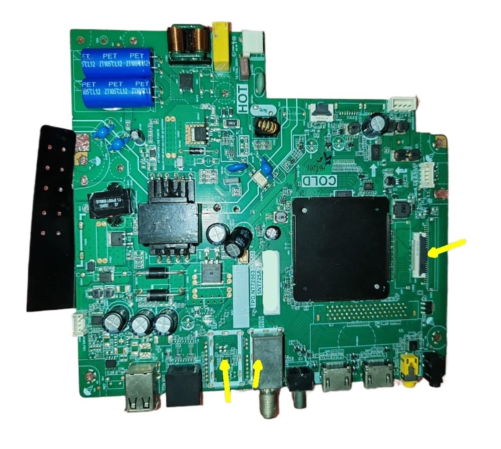 Carte mère TV TPD.NT72563.PB788 5NT63CA2 5NT725B2 5NT725A2 pour réparation et remplacement d'écran