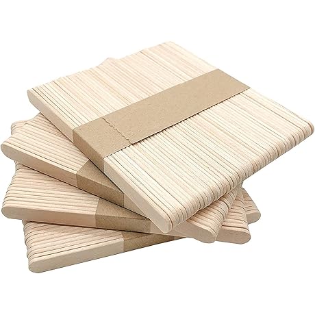 Perfect Stix Premium Grade Birch Wood Popsicle Sticks Natural