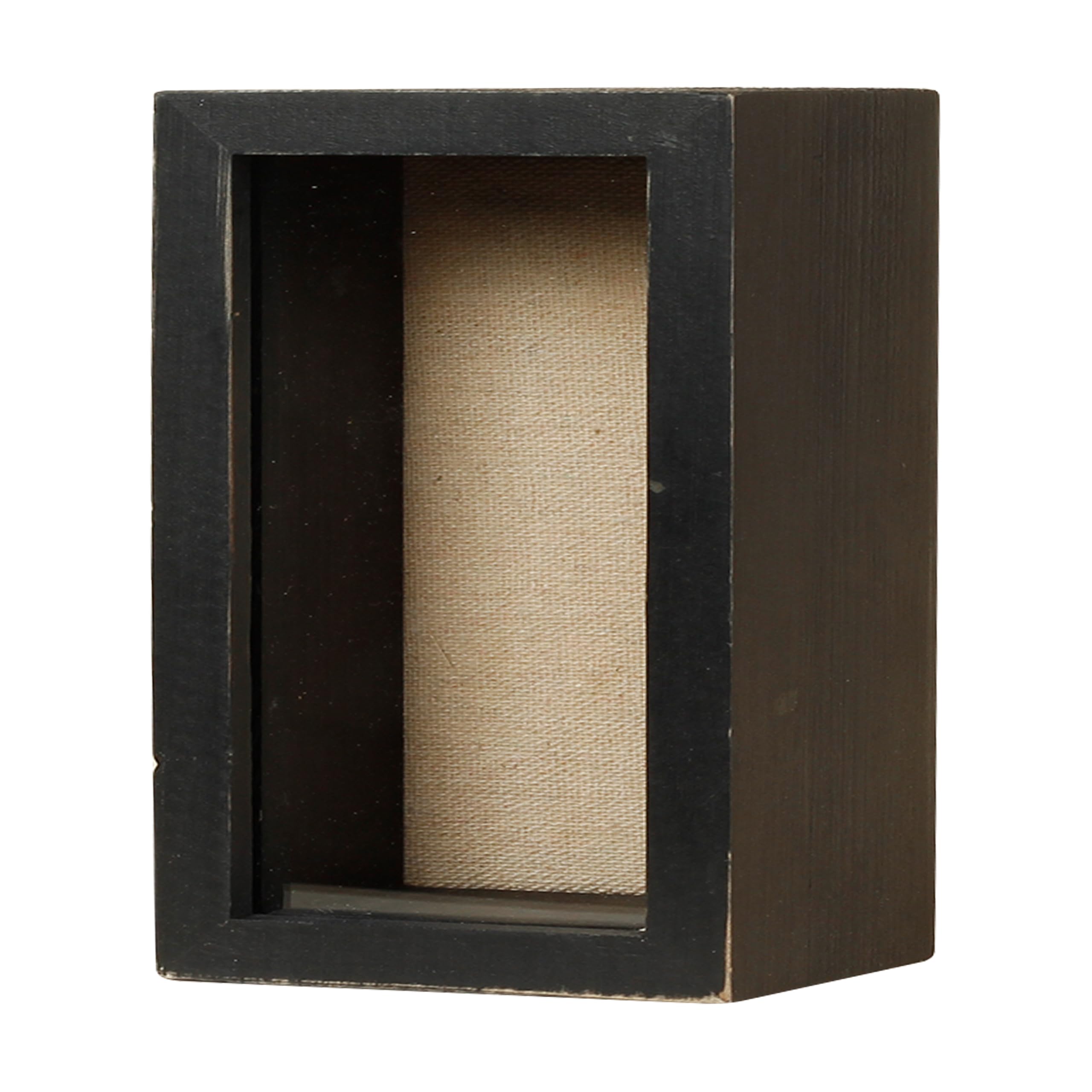Shadow Box Frame 3x6 Shadow Box Display Case with Linen Back of Awards Memorabilia Flower, Pictures, Keepsakes、Bouquet、Medals and More Photos Memory Box Black