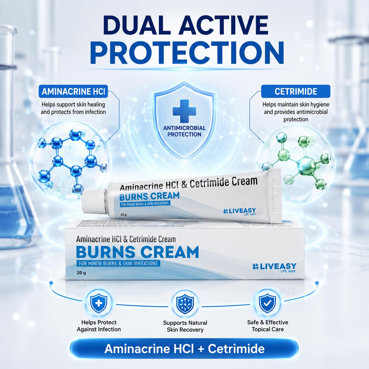 LIVEASY Wellness Burns Cream 20g Pack of 1+1 Free — Amazon image 6