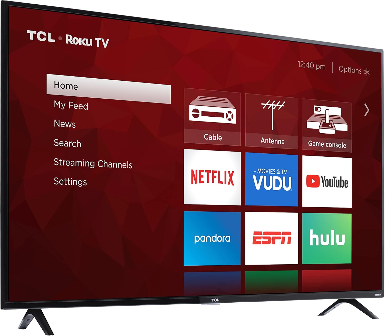 55S421 55 inch Class 4-Series 4K UHD HDR Roku Smart TV