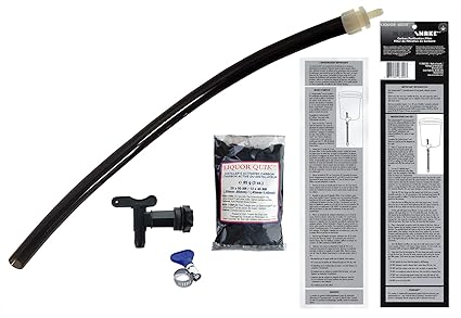 Liquor Quik Carbon Snake Carbon Purification Filter, Black