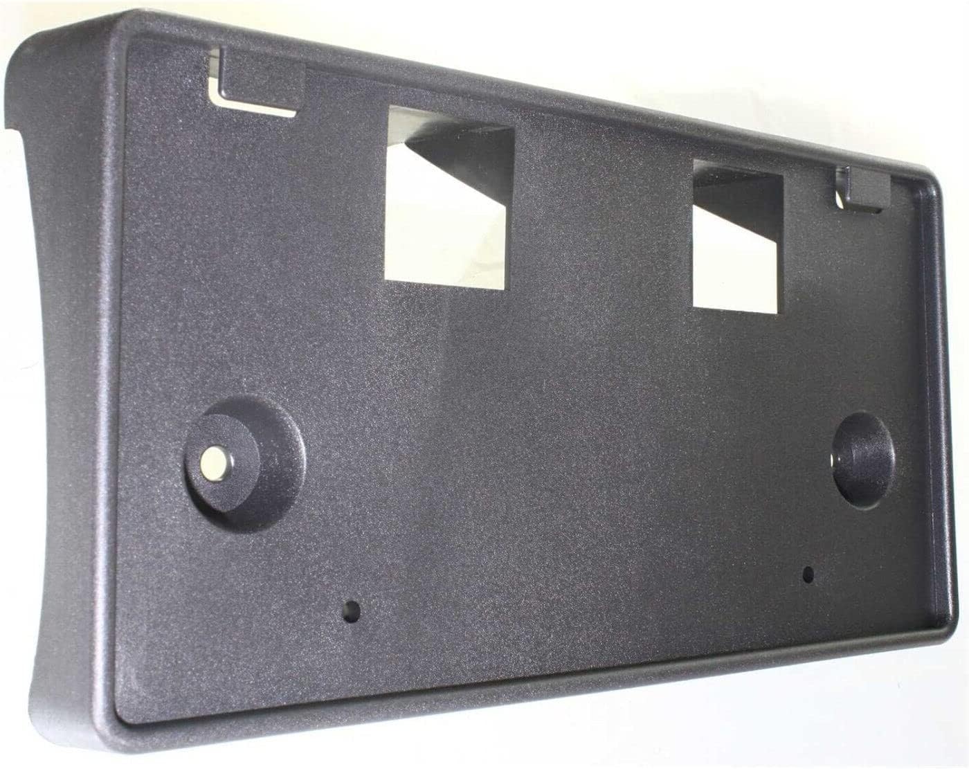 DAT AUTO PARTS Front Bumper License Plate Frame Tag Mounting Bracket Holder Replacement For 1998-2011 Ford Crown Victoria, 2003-2006 Mercury Grand Marquis Black Textured Plastic FO1068104 6W7Z17A385AA