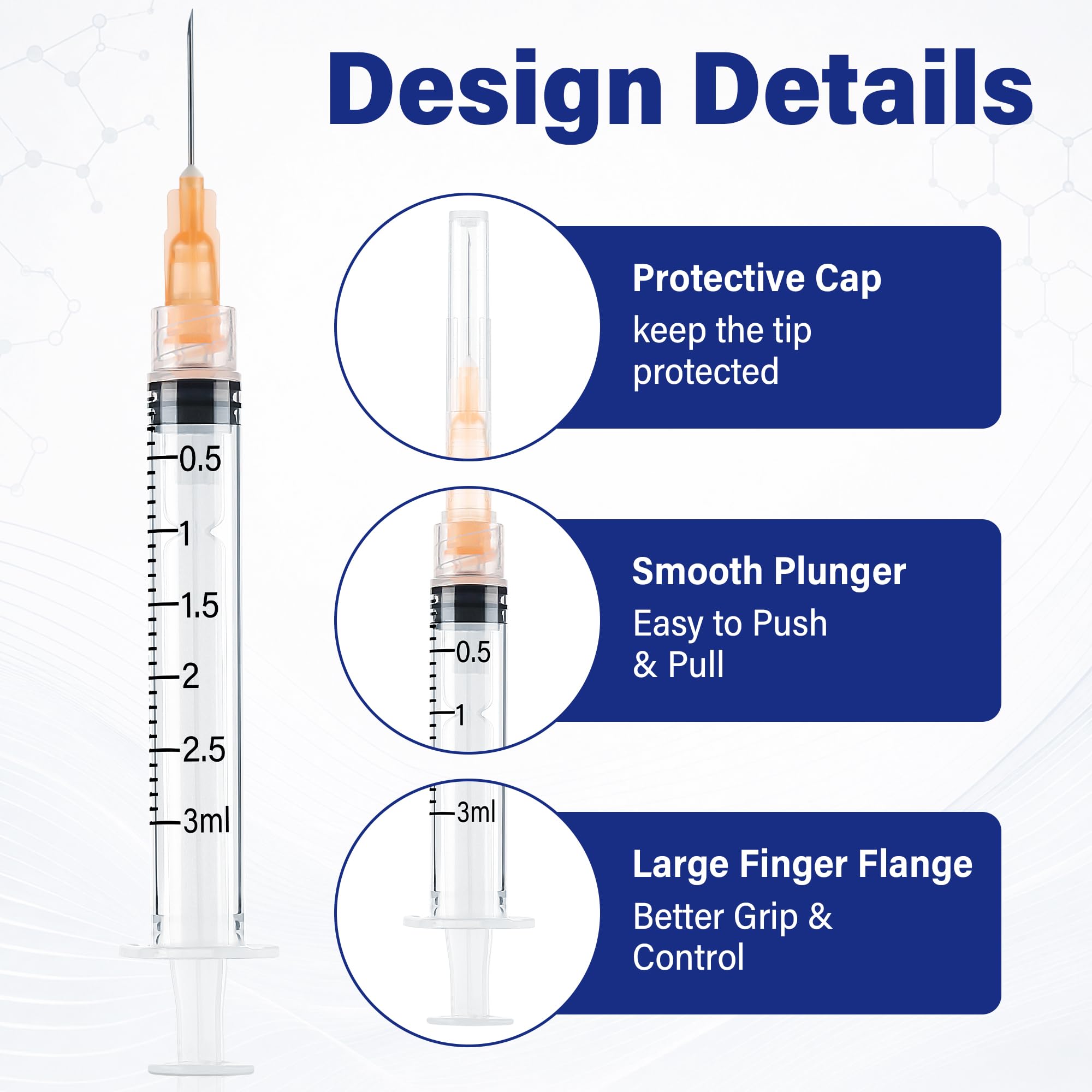 100 Pack 3ml Measuring Supply, 25𝐆 x 5/8" (16mm) — Amazon image 6