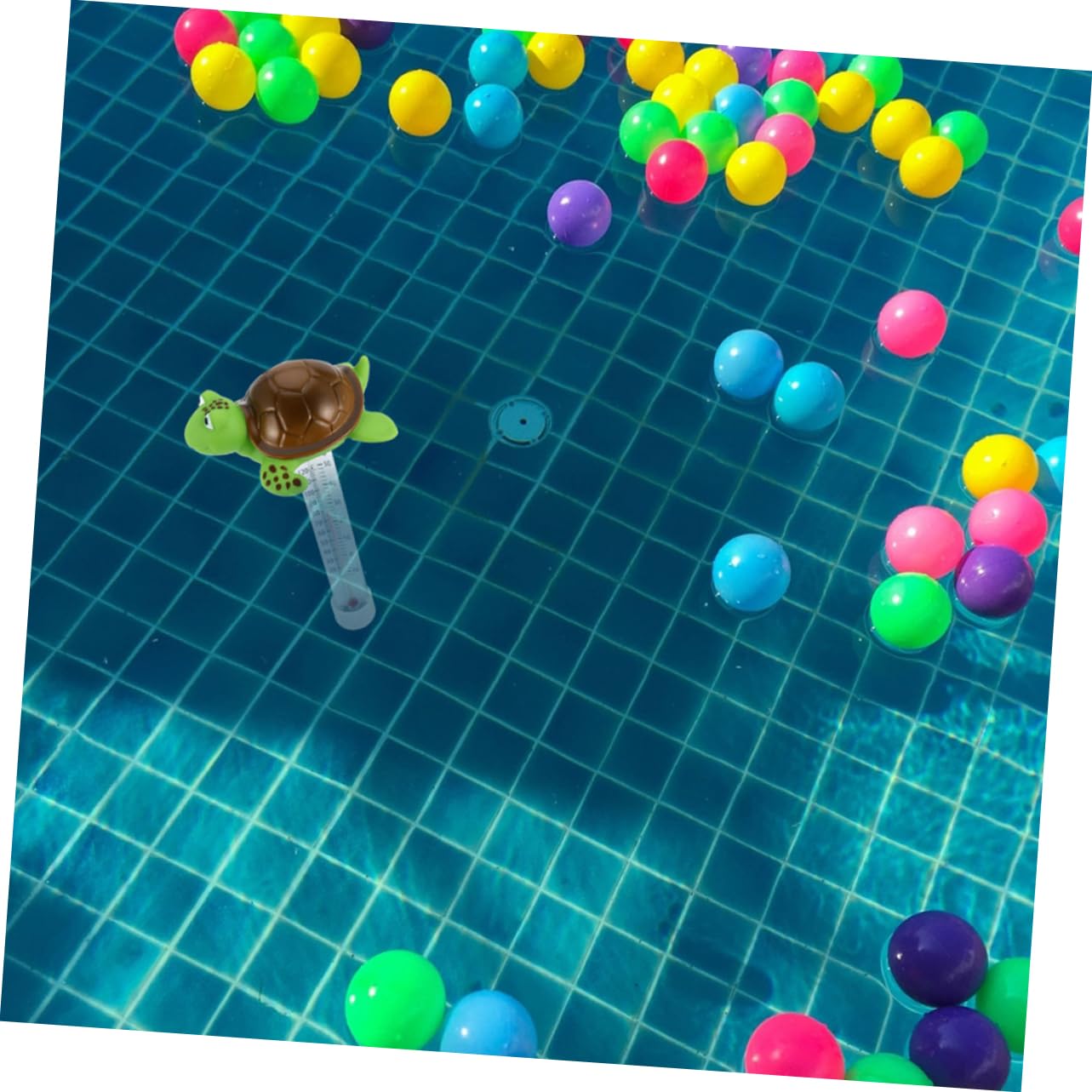 2 Pezzi Termometro Galleggiantper Piscina e Bagnetto Design Flamingo e Misurazione Temperatura Celsius e Fahrenheit Facile Resistente per Esterno