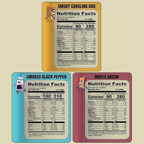 Miniatura 2 de Louisville Vegan Jerky Co. Best Sellers - Paquete variado de cecina vegana de 3 onzas, paquete de 3 (barbacoa ahumada de Carolina, pimienta negra