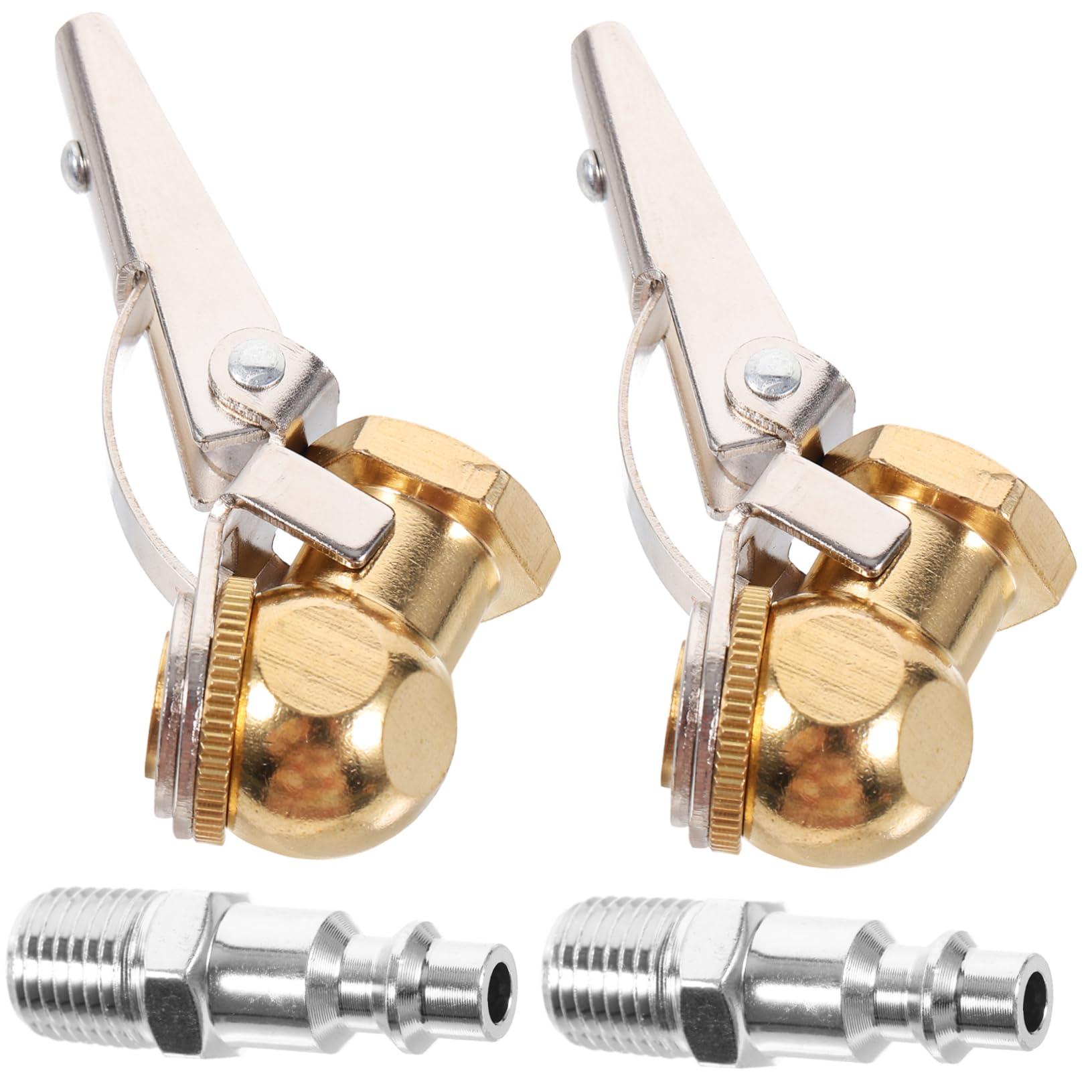 PRETYZOOM Locking Air Chuck Tire Inflator Set Quick Quick Secure Filling Fits Valves