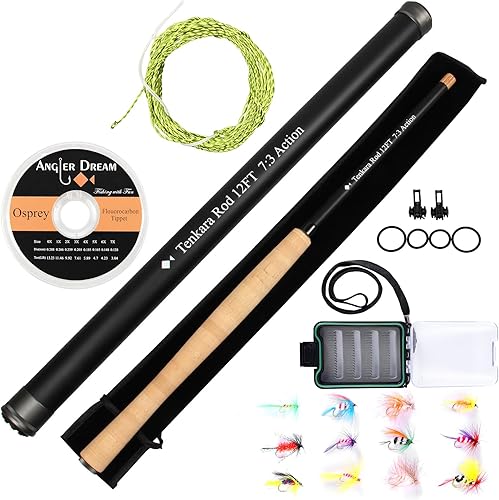 1213FT Tenkara Rod Kit 30T Fibra de Carbono telescópica Fly Fishing Rod Combo con Furled Line Moscas disponible en Yaxa Peru