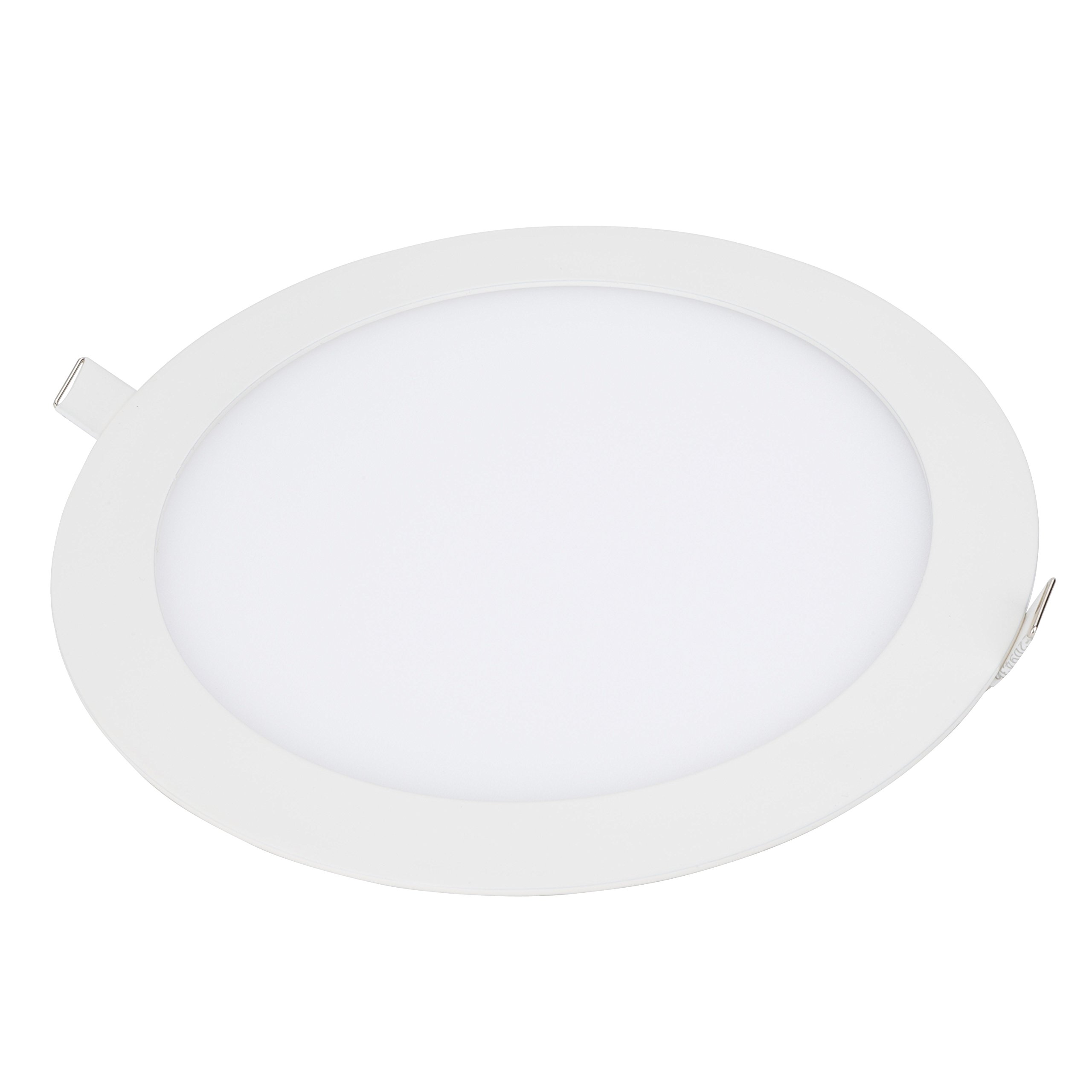 Placa LED Circular 295mm Para Techo – 25W, 2000Lm, Luz Cálida, Ideal Para Oficinas, Pasillos, Baños O Hogar