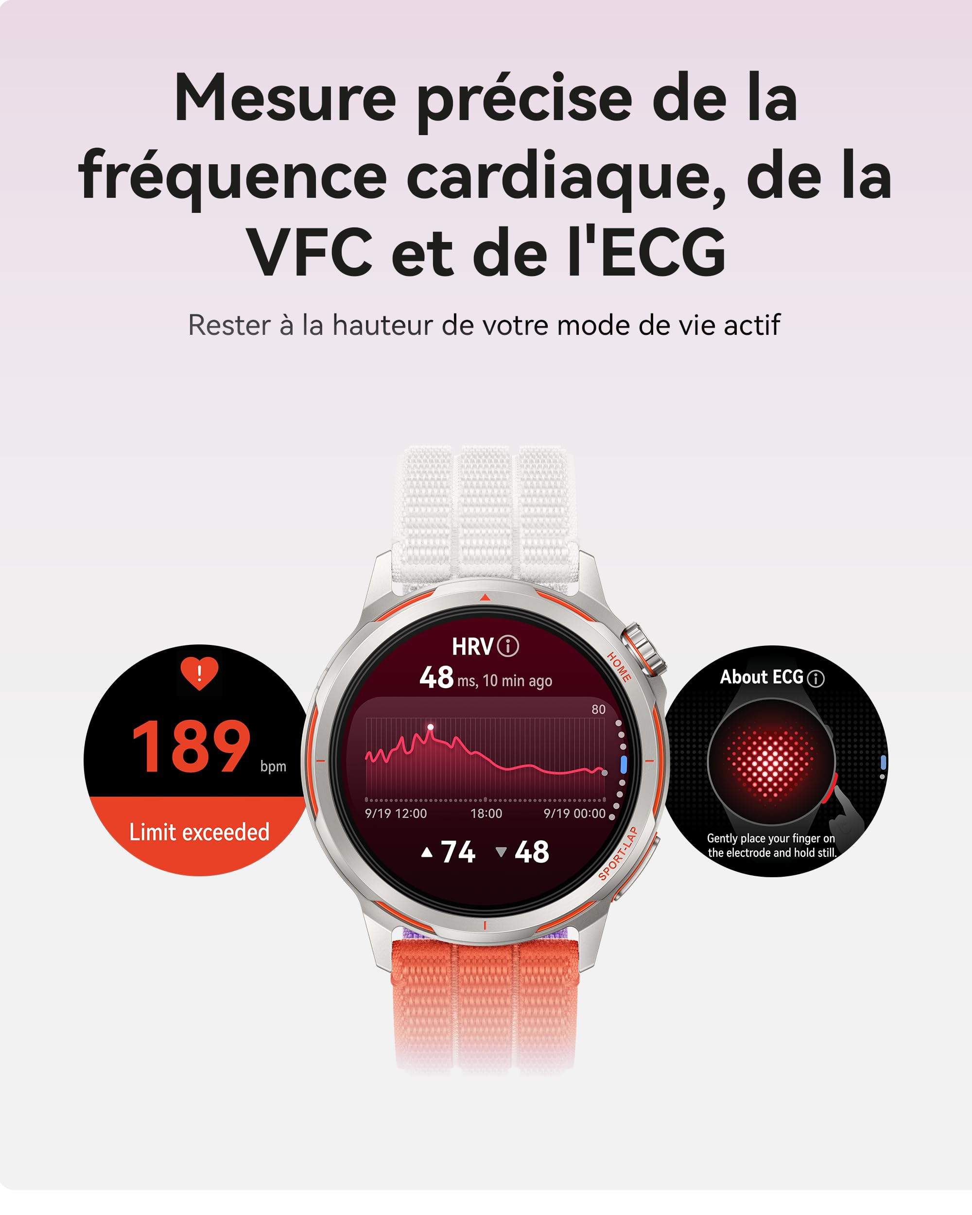 HUAWEI Watch GT Runner 2 Montres connectées, Jusqu'à 14 Jours, Bleu | Mode marathon avancé, Gestion complète de la santé, Analyse ECG, VFC, SpO⁠2, sommeil, GPS, NFC, Disponible sur iOS ou Android