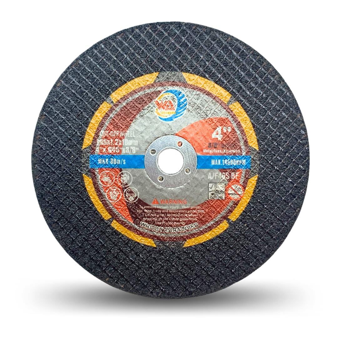 WA 25PACK - 4" inch Cut Off Wheels for Metal and Stainless Steel, 4"x 0.045"x3/8" Cutting Discs for Grinder, Aggressive Cutting Wheels with 3/8" Arbor Hole (Pack of 25)