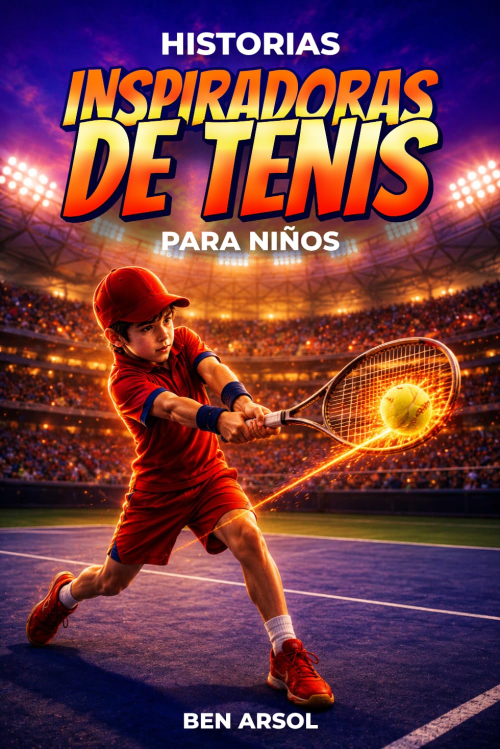 Historias inspiradoras de tenis para niños: 15 historias inspiradoras y verdaderas de tenis para jóvenes lectores con lecciones de trabajo en equipo, confianza y nunca rendirse