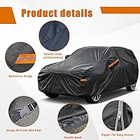 Vista 4 de Kayme Cubierta de auto SUV de 7 capas ajuste personalizado para BMW X1 (2009-2025), impermeable, para todo tipo de clima, para automóviles, cubierta