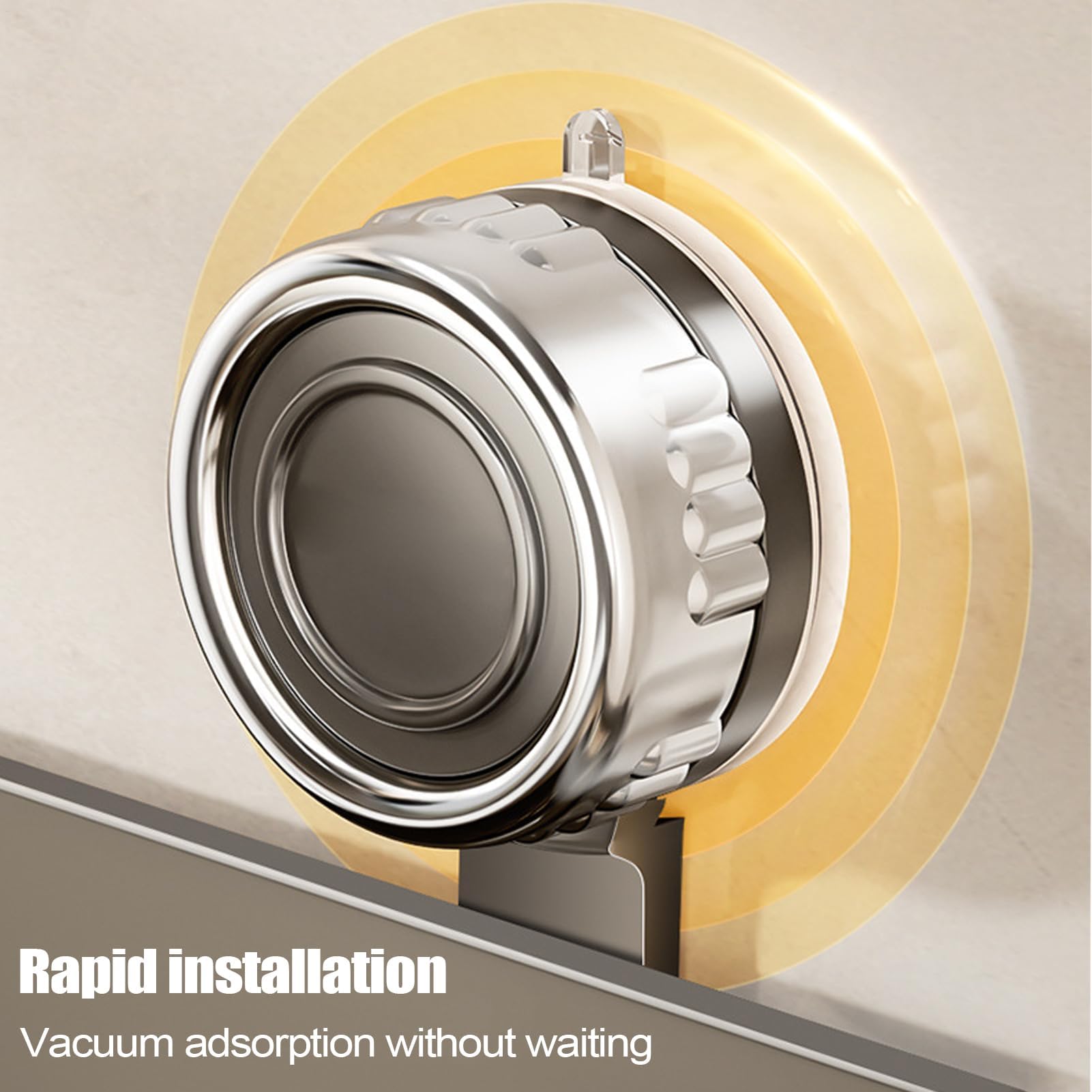 Wandregal - Platzsparendes Regal für Küche Bad & Wohnzimmer - Keine Regale - Ideal für Gewürze & Shampooflaschen - Modernes Design