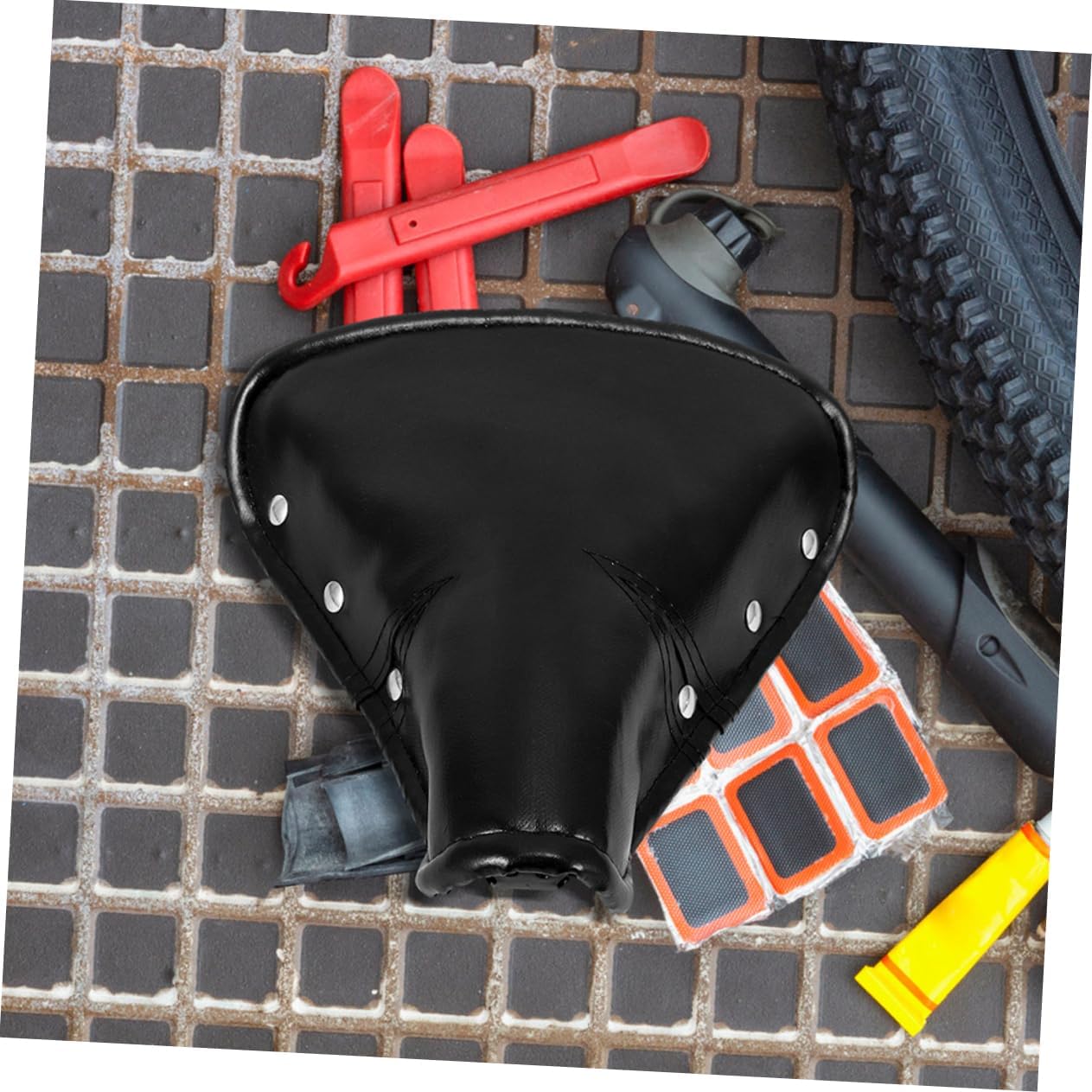 YARNOW Elastic Spring Bicycle Seat Cushion Vintage Bicycle Saddle Pad for Comfortable Riding Padded Bike Seat