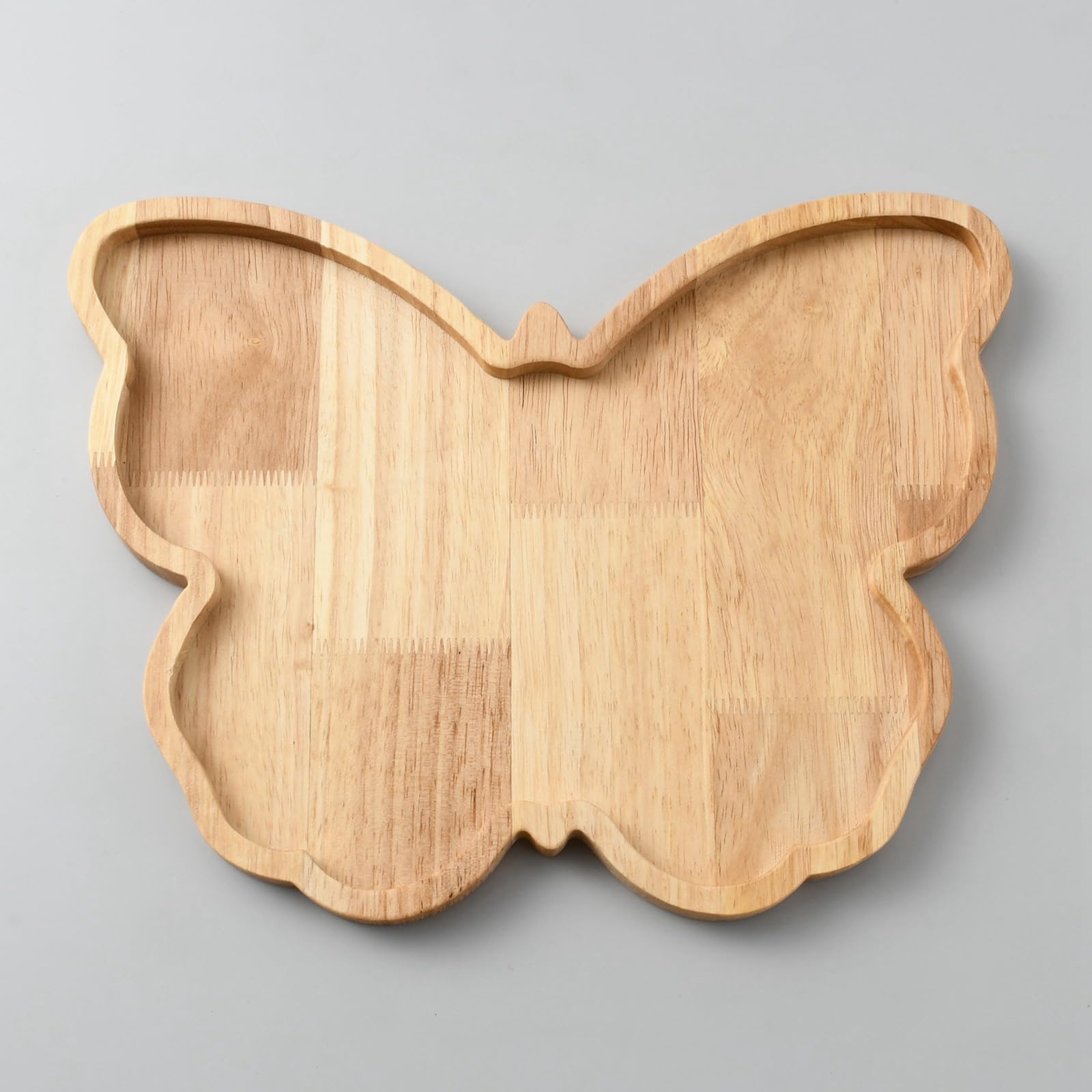 SUPERFINDINGS Confezione da 2 piatti in legno con fiocco per feste e salumi