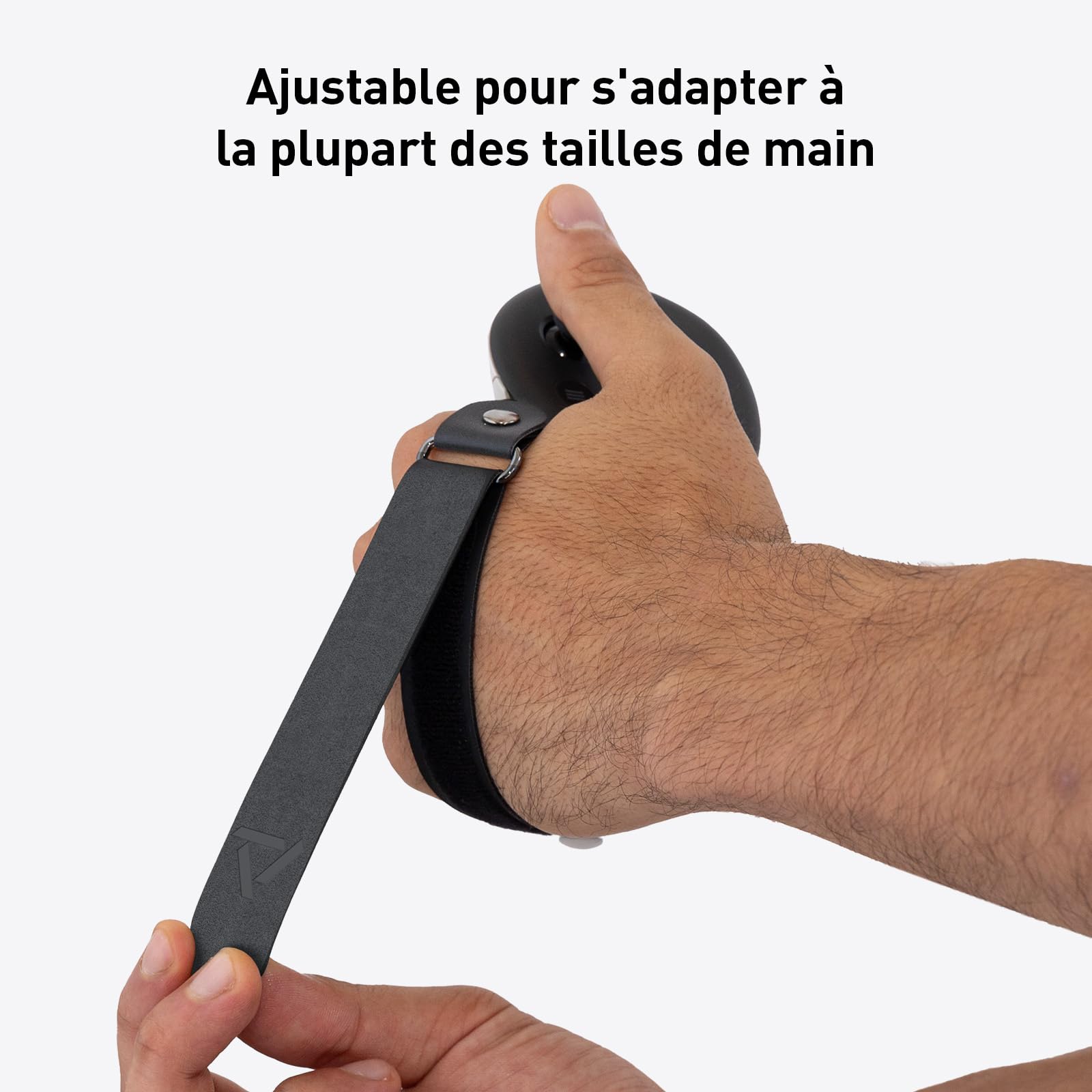 PRISMXR Poignées de contrôleur compatible avec Meta Quest 3/3S, dragonne souple réglable qui s'adapte à différentes tailles de main (convient pour Carina D1/ Carina D1S)