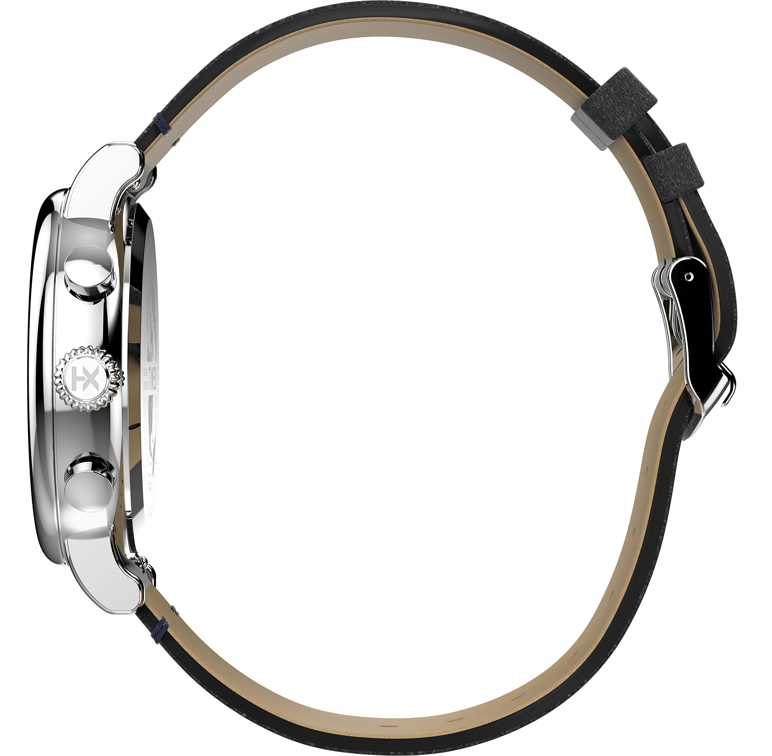 Timex Męski zegarek chronograf ze skórzaną bransoletką Waterbury Standard