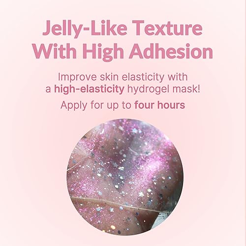 Miniatura 3 de Glow Face Moisture Mask - Hidrogel facial hidratante y refrescante con 8 ácidos hialurónicos, sandía y péptidos, cuidado de la piel coreano vegano
