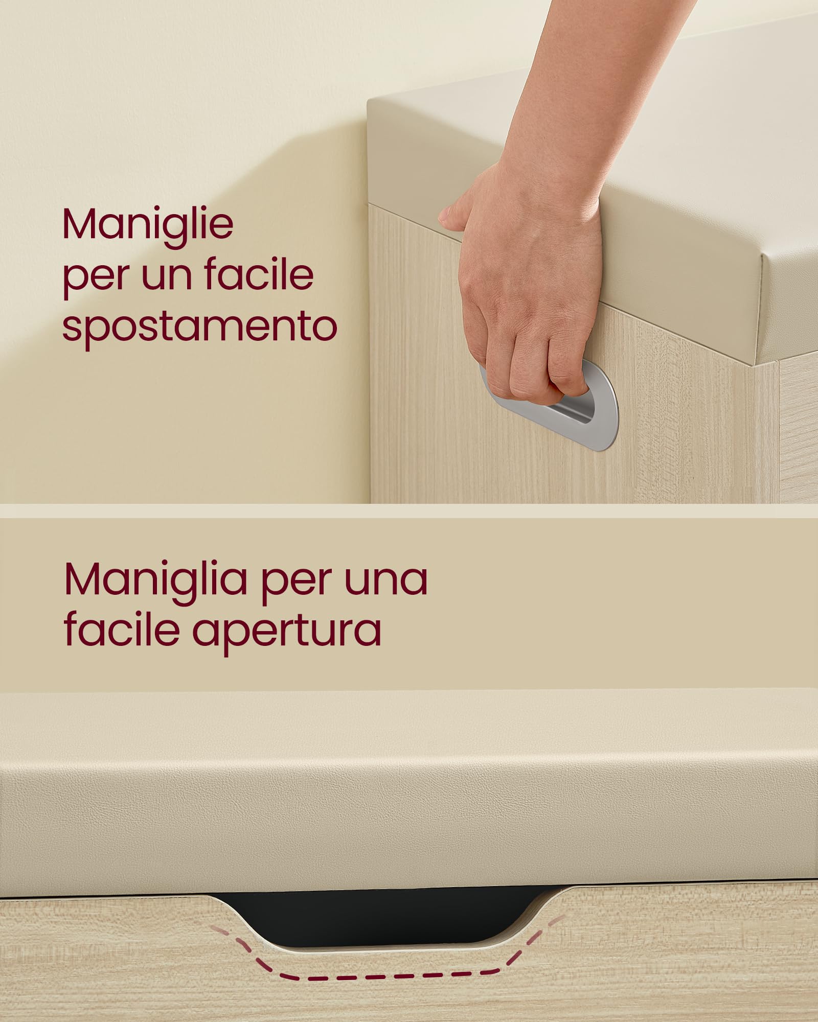 Panca per Scarpe a 2 Livelli con Armadio Nascosto E Sedile Imbottito, Scarpiera in Legno per Ingresso Armadio per Scarpe con Cassetto per Corridoio del Soggiorno, Salvaspazio, 80 * 30 * 45/5