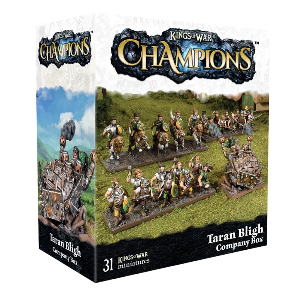 mantic Games | Kings of War Champions Taran Bligh Company Box | Fantasy Miniatures Company Starter | Army Expansion Set