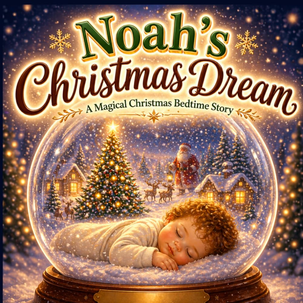 Noah’s Christmas Dream: A Personalized Christmas Story for Noah | Magical Holiday Bedtime Book, Custom Name Christmas Gift for Kids (Three Hearts Personalized Baby Book Series (NOAH))