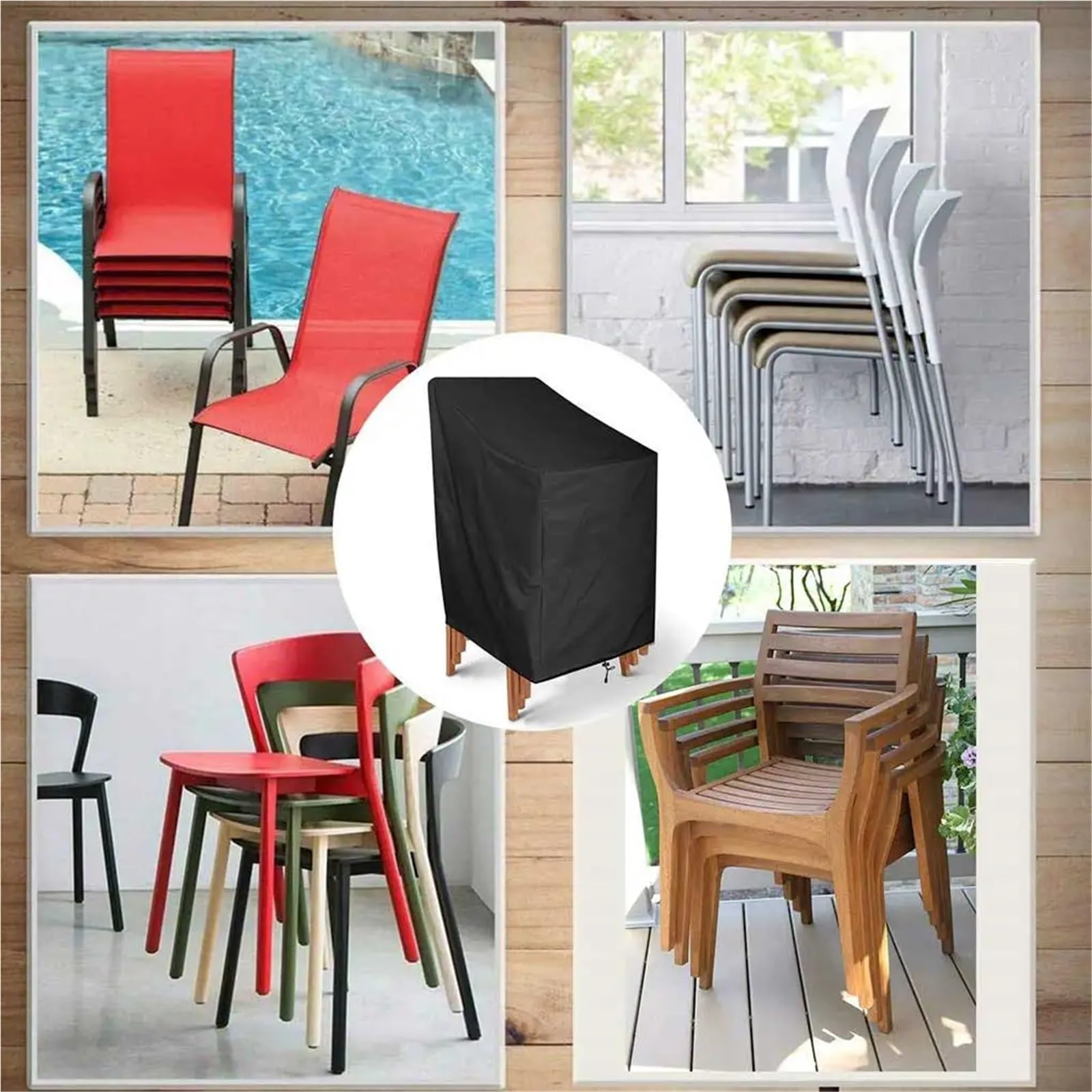 Copertura Per Lettino Prendisole Coprisedia impermeabile, riutilizzabile, elegante, traspirante, antipolvere, rivestimento in PVC for patio e parco Per Sedia