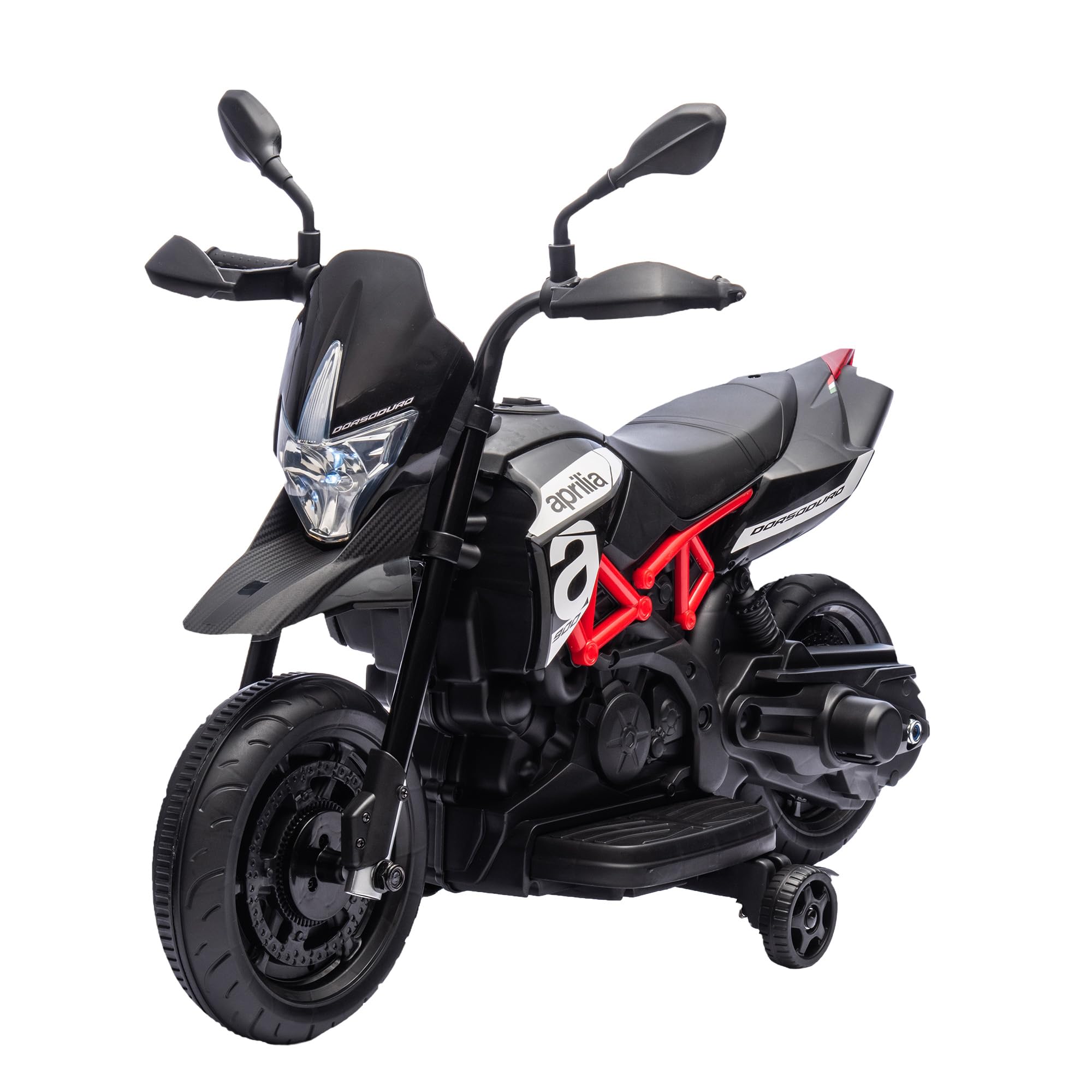 Garvee Mini Moto Elettrica Per Bambini 6V, Licenza Ufficiale Aprilia,Grigio