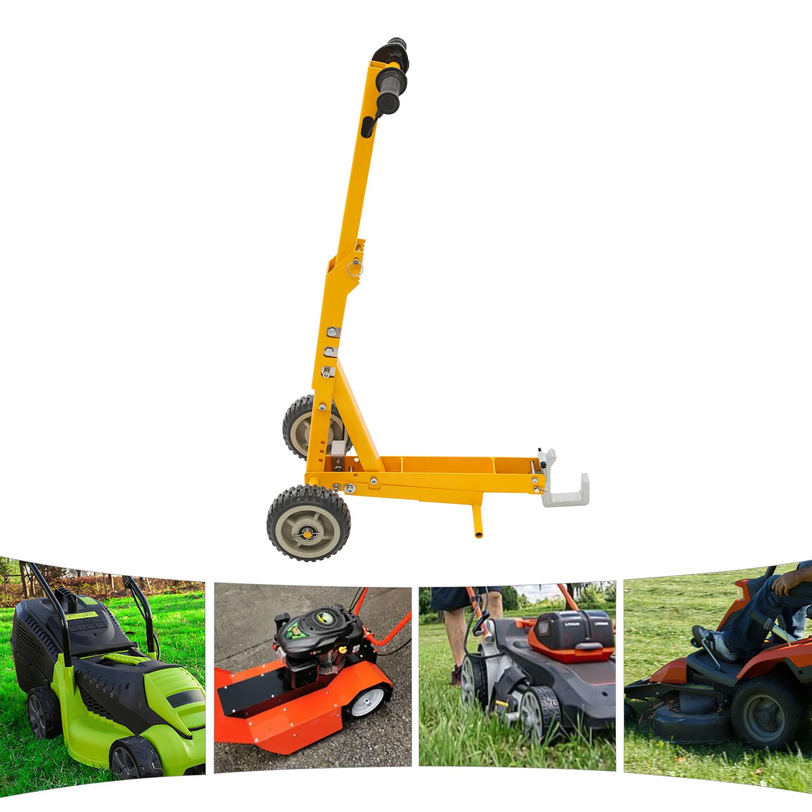Tosaerba manuale, capacità di carico di 363 kg, dispositivo di sollevamento caricato a molla, sollevatore per tosaerba e trattori