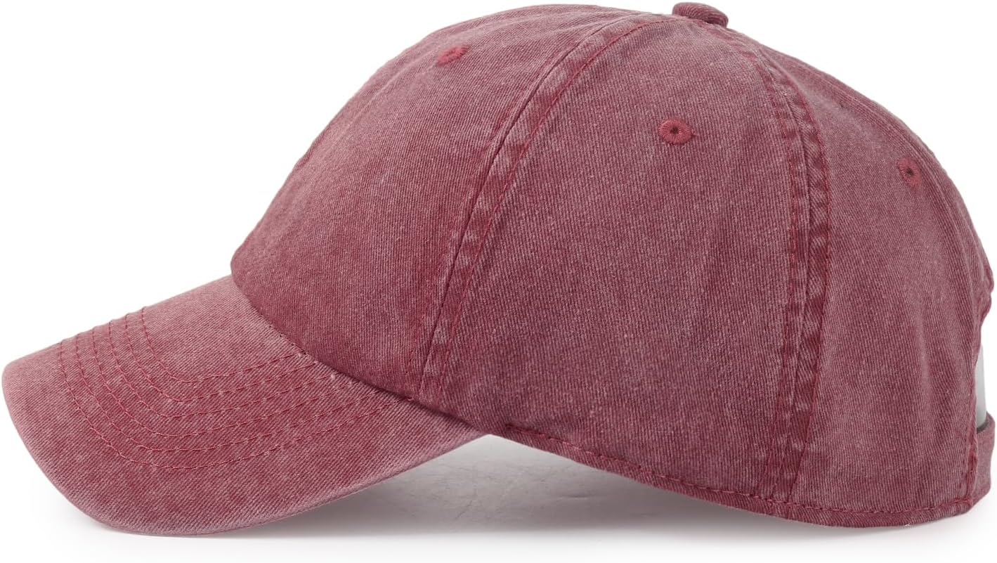 3 Pack Baseball Cap Vintage Washed Unstructured Dad Hat Golf Ball Cap for Men Women - Image 2