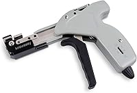 Vista 8 de Knoweasy Pistola para Bridas de Cable y Brida de Cable - Herramienta de Sujeción y Corte al Ras con Mango de Acero, Herramienta para Bridas de Cable