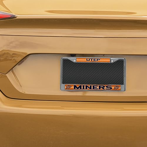 Miniatura 243 de Rico Industries NCAA 12 x 6 pulgadas, accesorio de automóvil cromado plateado brillante para automóvil/camión/SUV