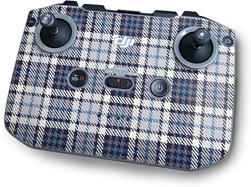 MightySkins Skin Compatible with DJI RC-N1 Controller - Blue Plaid Protective, Durable, and Unique Vinyl Decal wrap Cover Easy to Apply Made in