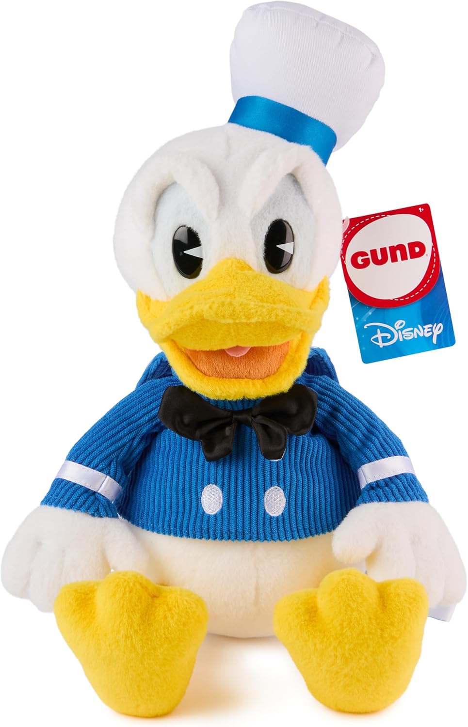 GUND Disney Official Donald Duck Classic Plush, Mickey and Friends, Deluxe Collector Stuffed Animal for Ages 1 and Up, Blue/White, 14”