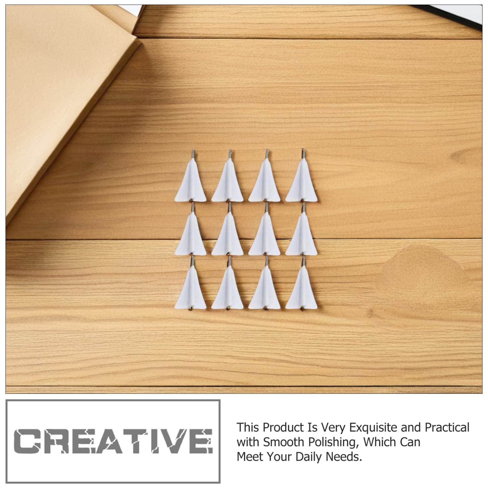 INOOMP Lot de 12 Punaises Remplaçables en Liège, Punaises Avion Créatives 3D pour Tableau D’Affichage, Accessoires Pratiques pour Bureau et Maison, Utilisables sur Panneaux en Liège