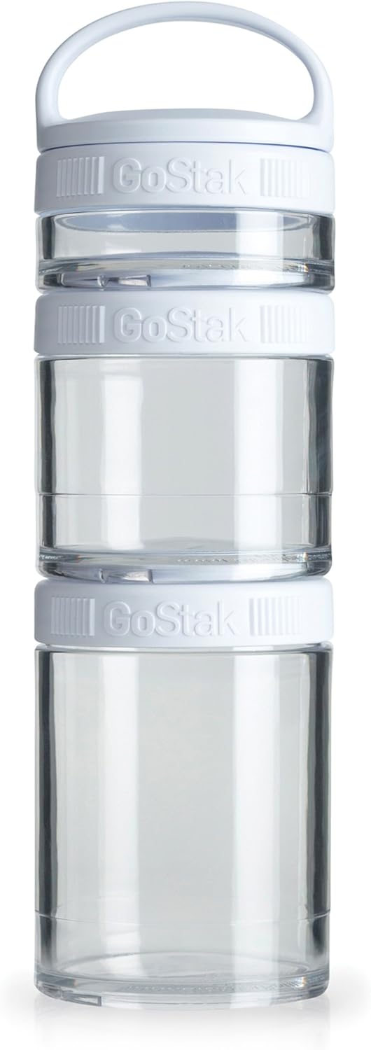 Whiskware Stackable Tritan Plastic Snack Pack, White Baby