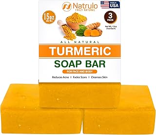 Jabón de cúrcuma natural para cara y cuerpo –...