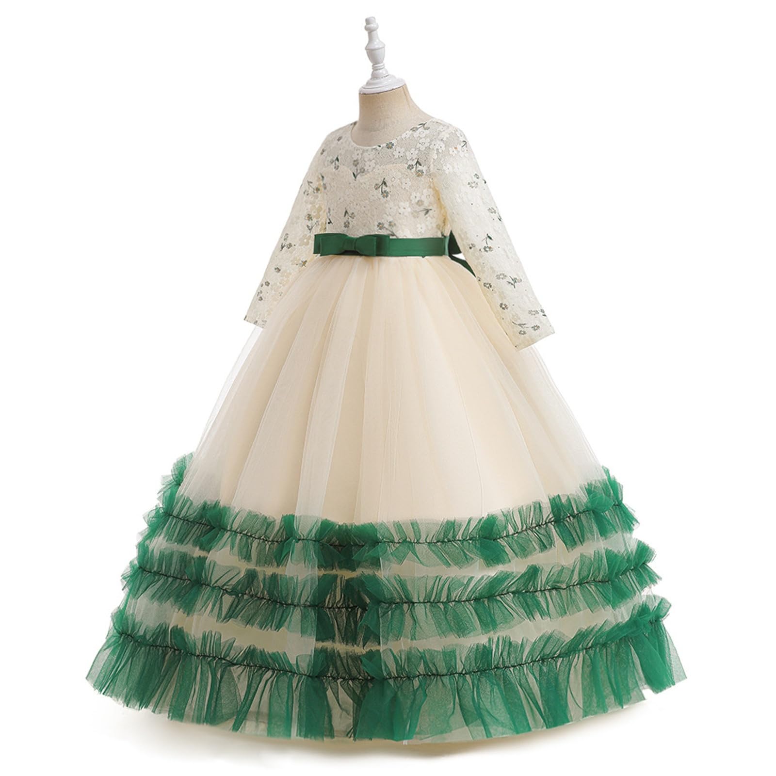 Generisch Vestidos para niñas vestidos de niña traje de Navidad para niñas vestido de Navidad Nochevieja cálido y acogedor vestido con purpurina para niños pequeños ropa de bebé niñas