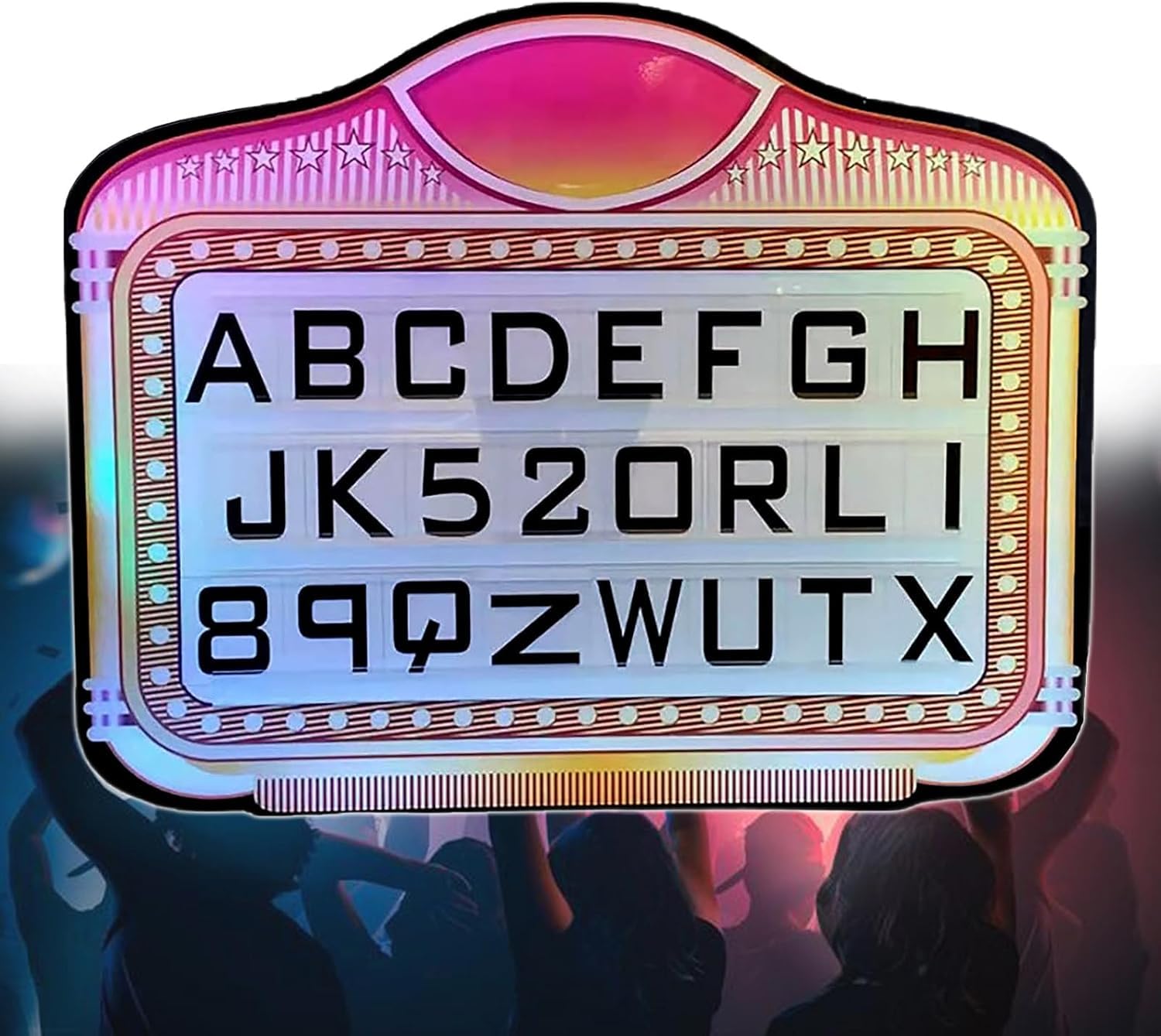 DARZYS Bottle Service Sign, LED Letter Bottle Presenter, Color Letter Billboard,VIP Service Sign with Color Change,LED Hand Sign,Letters/Numbers Board,Decor,Wedding(A)