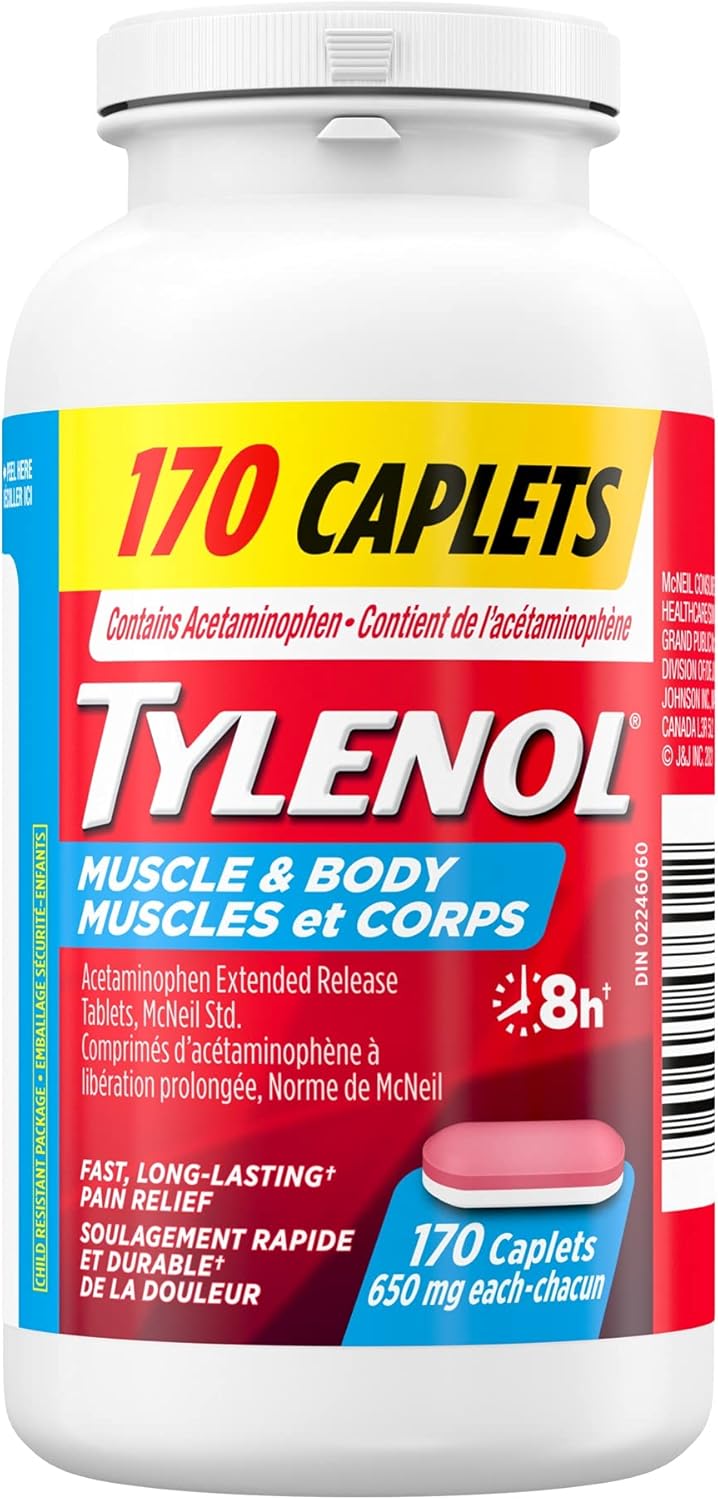 Tylenol Muscle & Body Relieves aches and pains due to sprains and