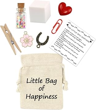 LUOKIFUR Happiness Little Bag Uplifting Encouragement Gift for His/Her Souvenir Gift (Happiness)