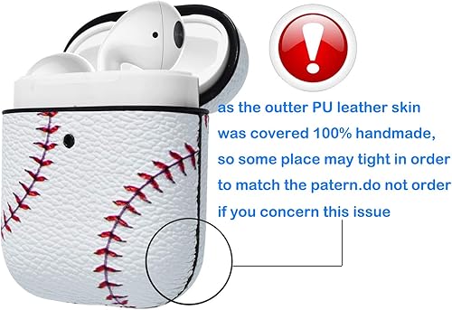 Miniatura 3 de Tekcoo Funda para AirPods, LED frontal visible Funda de accesorios para AirPods compatible con Apple Airpods 1 y AirPods 2, interior de plástico de