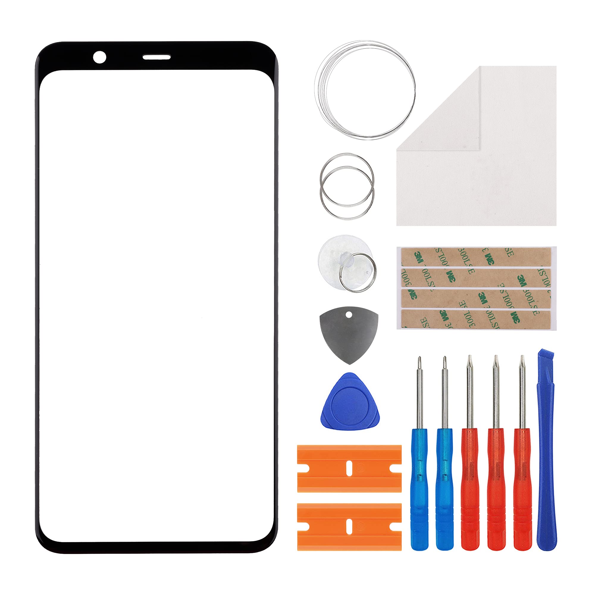 Duotipa Front Glass Screen replacement Compatible with Google Pixel 4 XL 6.3 inch?Front Outer Lens Glass Screen for Google Pixel 4 XL G020P G020 with tools-No LCD Screen and Touch Digitizer