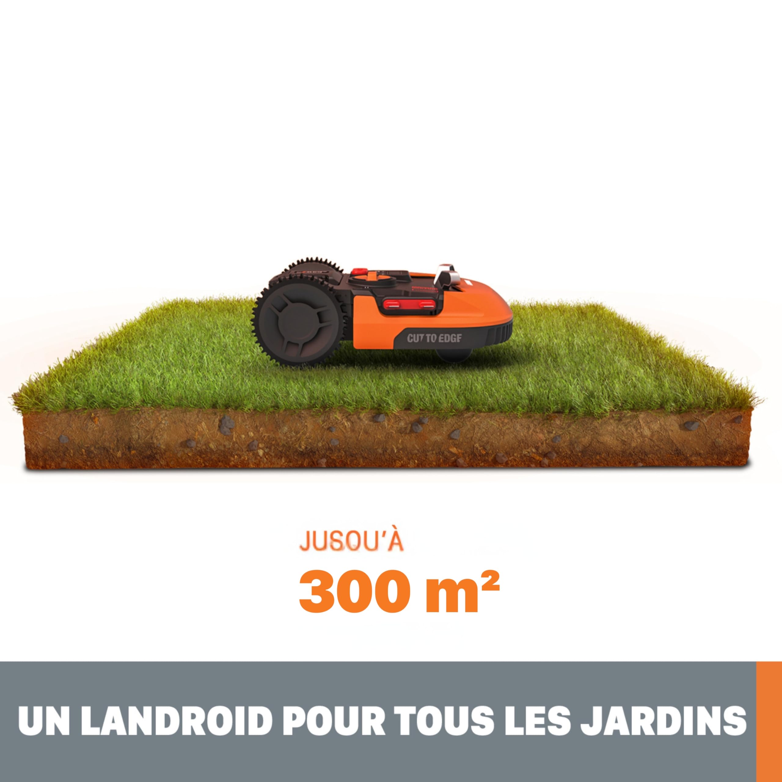 WORX Landroid Plus WR169E Robot Tondeuse Connecté e t Intelligent - vue 3