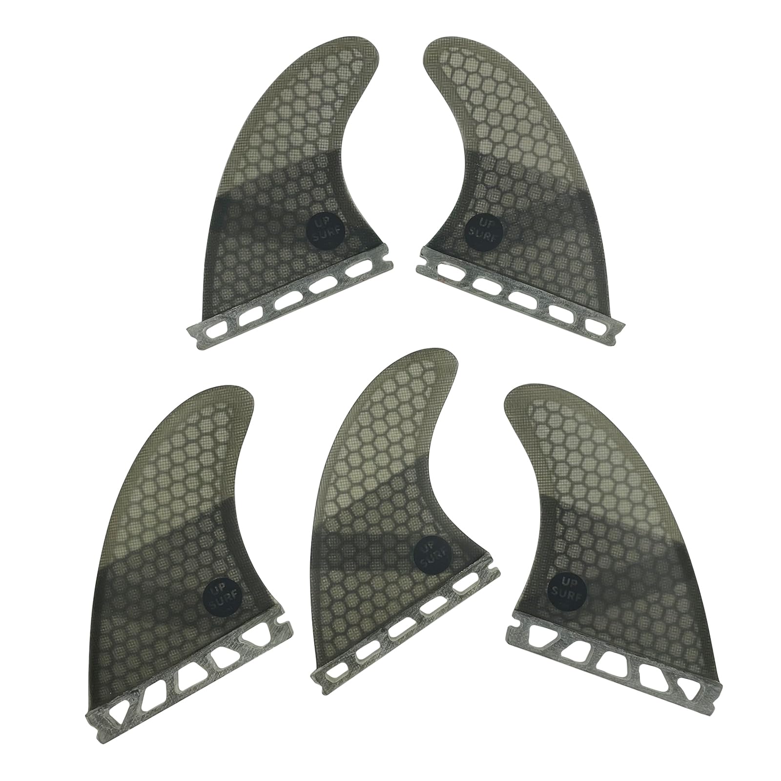 UP SURF Surfboard fins k2.1 5fins Single tab Surfing fins Honeycomb Choose Color