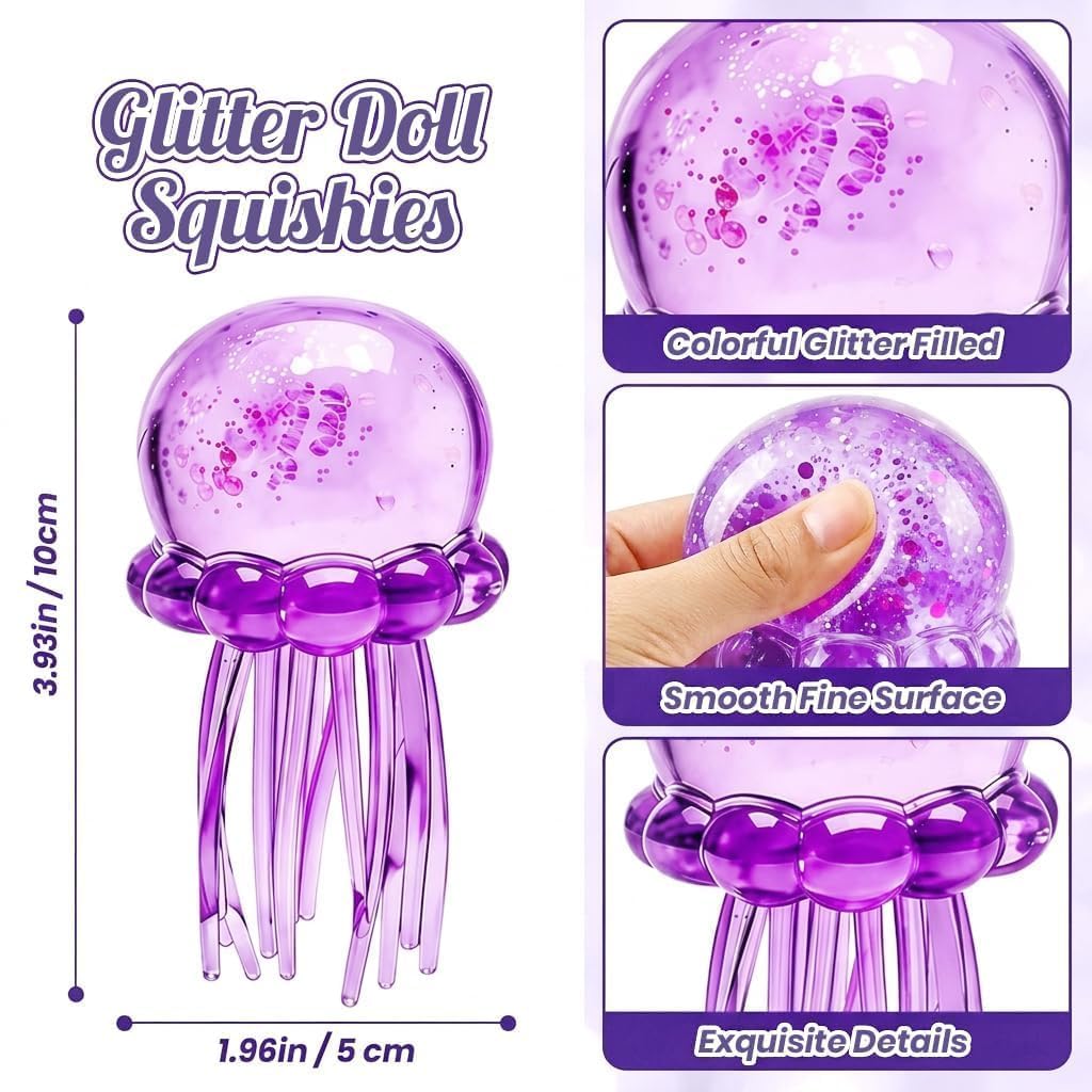 Jellyfish Squishy Toy - Stress Relief Fidget -3 Jellyfish Squishy Toy - Stress Relief Fidget -3