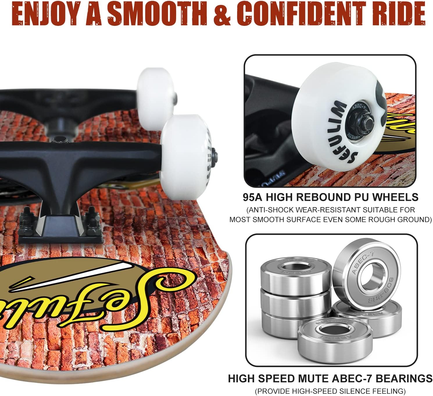 8インチ スケボー カナディアンメイプル コンプリート 新品未使用 高  