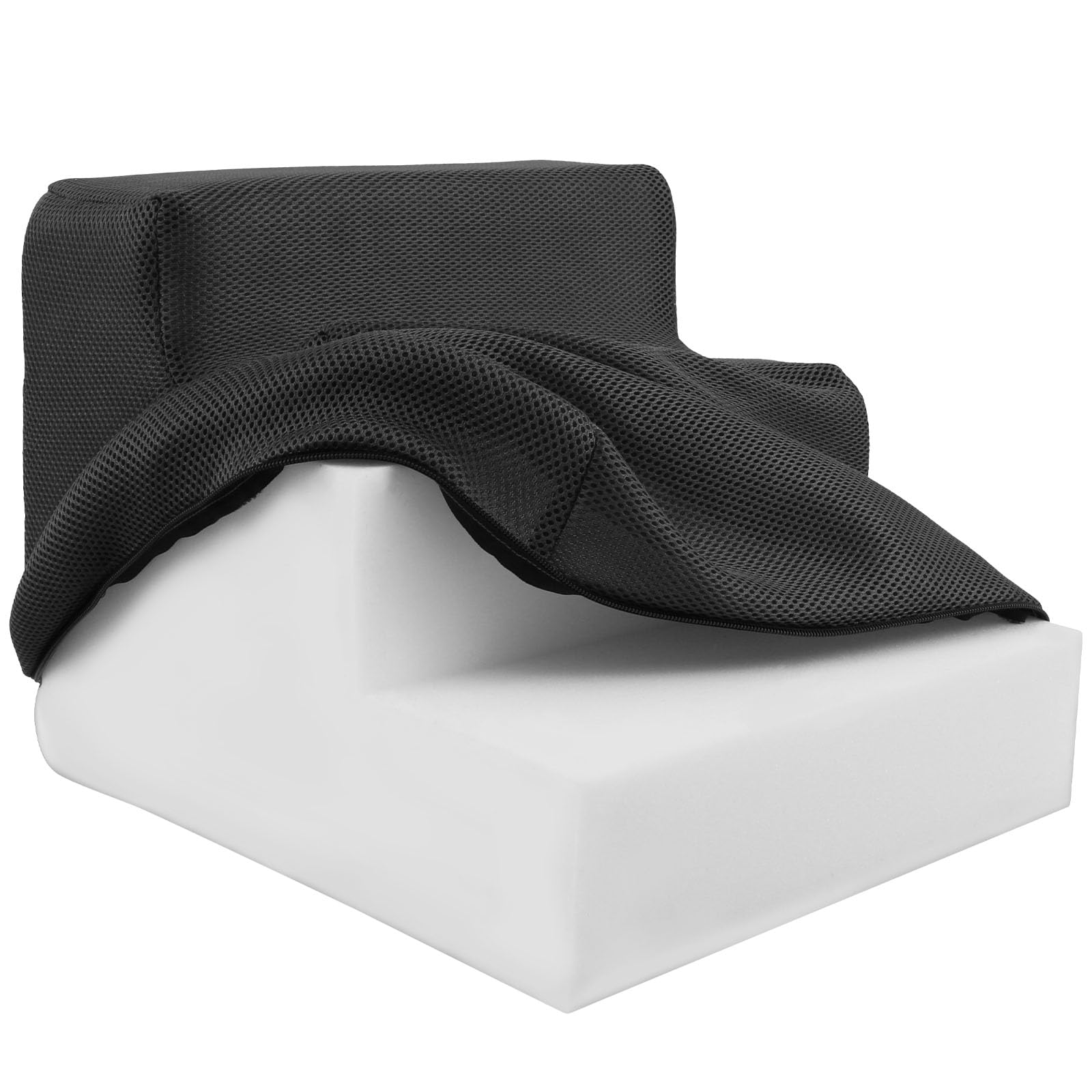 Escalones para perros para cama de 34 x 40 x 30 cm, 3 escalones de espuma de alta densidad con funda desmontable y parte inferior antideslizante, escalera lavable para mascotas, para sofá, cama baja
