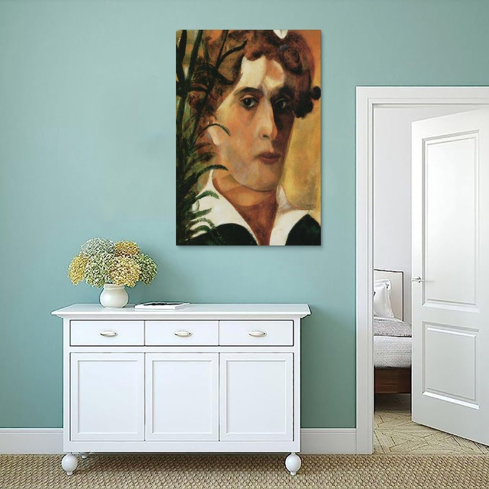 シャガール、『白い衿のベラ』、希少な画集より、新品高級額 Amazon.co.jp: マルク・シャガール《白い襟のベラ》ポスター